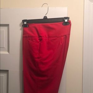 Red summer pants